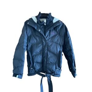 Sepia Women's Snowboarding Ski Jacket Coat Down Insulated Size Small Black